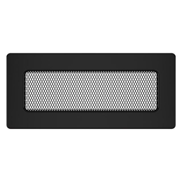 Fireplace ventilation grille SAVEN 11x24 black
