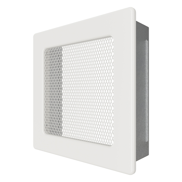 Fireplace ventilation grille SAVEN 17x17 white. Photo 2