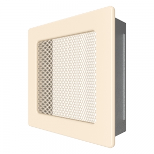 Fireplace ventilation grille SAVEN 17x17 cream. Photo 2