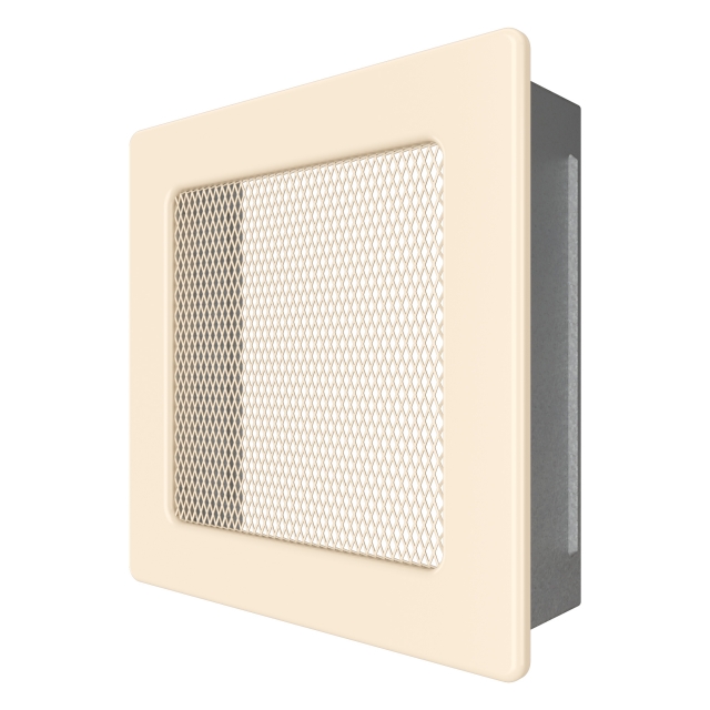 Fireplace ventilation grille SAVEN 17x17 cream. Photo 2