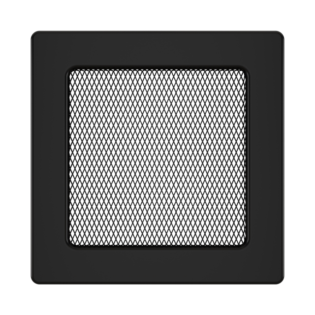 Fireplace ventilation grille SAVEN 17x17 black