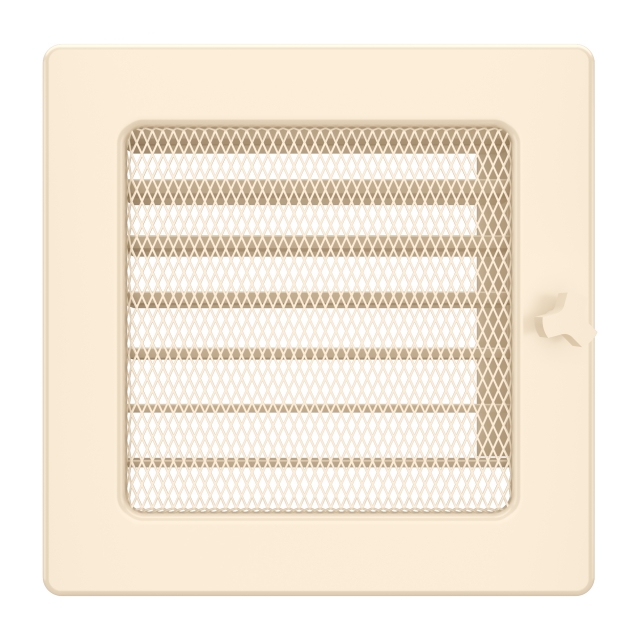 Fireplace ventilation grille SAVEN 17x17 cream with blinds