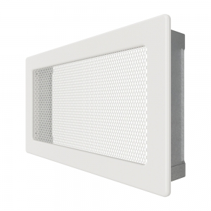 Fireplace ventilation grille SAVEN 17x30 white. Photo 2