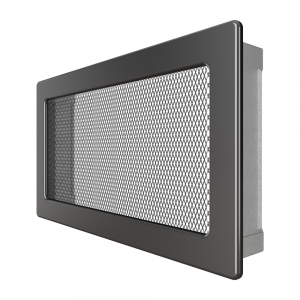 Fireplace ventilation grille SAVEN 17x30 graphite. Photo 2