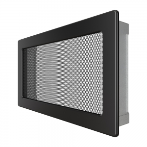 Fireplace ventilation grille SAVEN 17x30 black. Photo 2