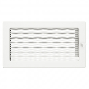 Fireplace ventilation grille SAVEN 17x30 white with blinds