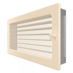 Fireplace ventilation grille SAVEN 17x30 cream with blinds. Photo 2