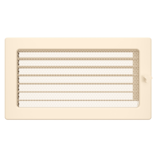 Fireplace ventilation grille SAVEN 17x30 cream with blinds