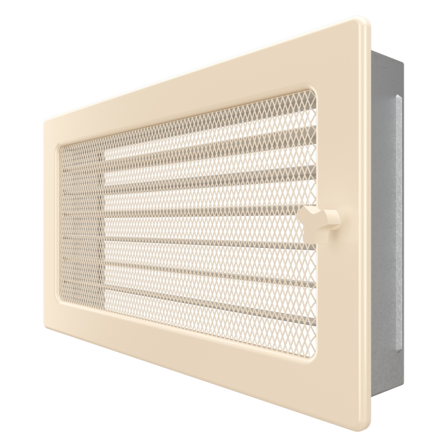 Fireplace ventilation grille SAVEN 17x30 cream with blinds. Photo 2