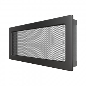 Fireplace ventilation grille SAVEN 17x37 graphite. Photo 2