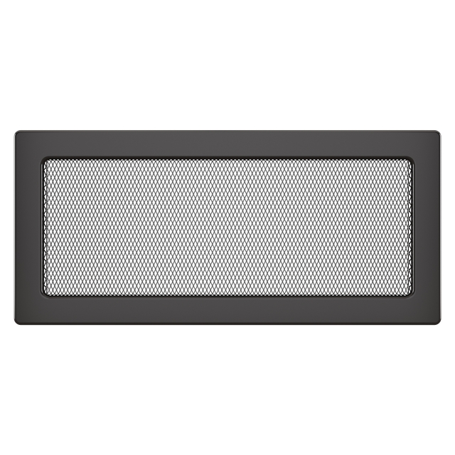 Fireplace ventilation grille SAVEN 17x37 graphite