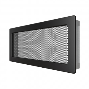 Fireplace ventilation grille SAVEN 17x37 black. Photo 2