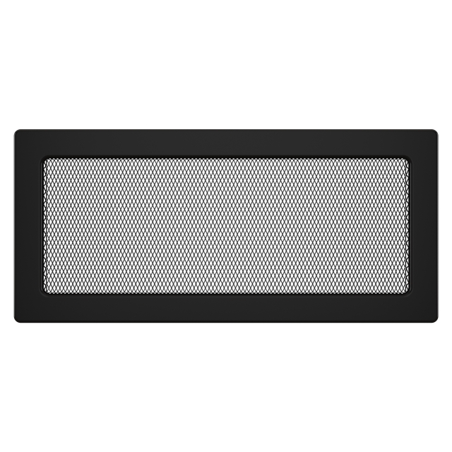 Fireplace ventilation grille SAVEN 17x37 black