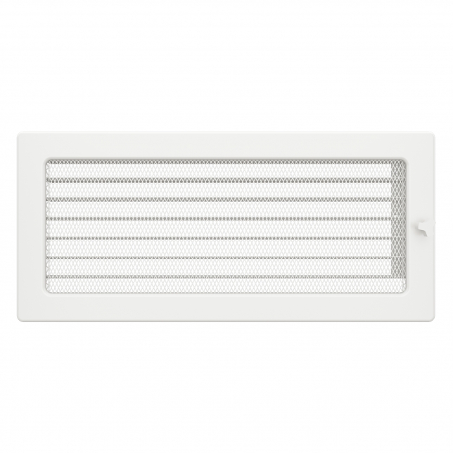 Fireplace ventilation grille SAVEN 17x37 white with blinds