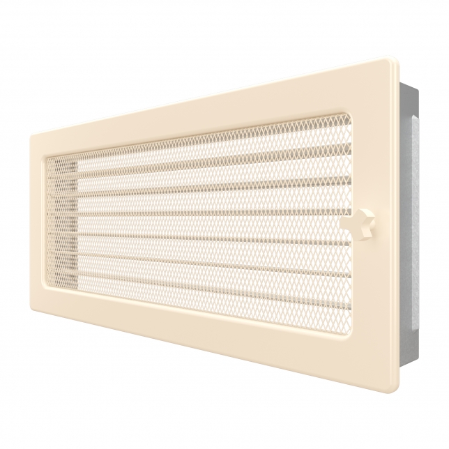 Fireplace ventilation grille SAVEN 17x37 cream with blinds. Photo 2