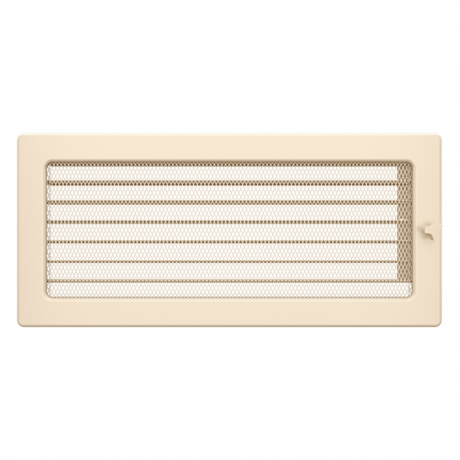 Fireplace ventilation grille SAVEN 17x37 cream with blinds