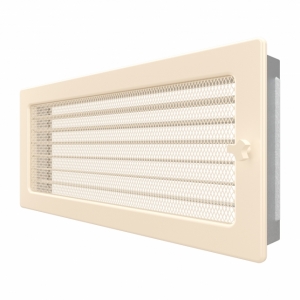 Fireplace ventilation grille SAVEN 17x37 cream with blinds. Photo 2