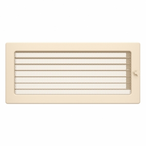 Fireplace ventilation grille SAVEN 17x37 cream with blinds