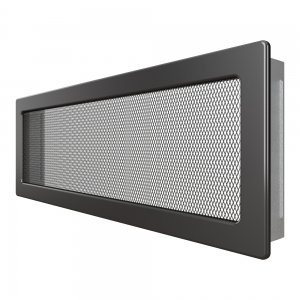 Fireplace ventilation grille SAVEN 17x49 graphite. Photo 2
