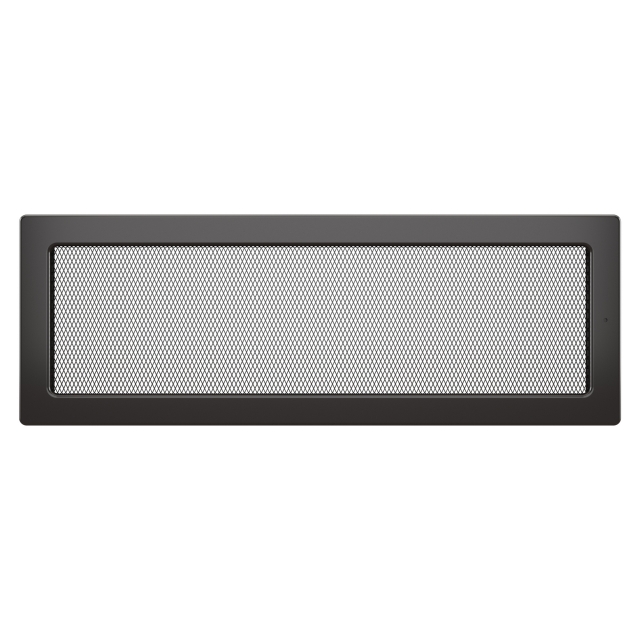 Fireplace ventilation grille SAVEN 17x49 graphite