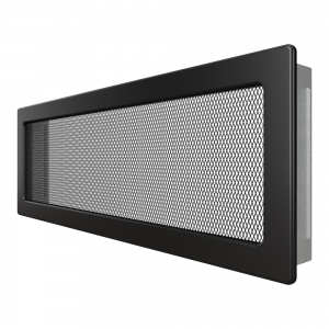 Fireplace ventilation grille SAVEN 17x49 black. Photo 2