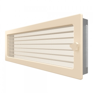Fireplace ventilation grille SAVEN 17x49 cream with blinds. Photo 2