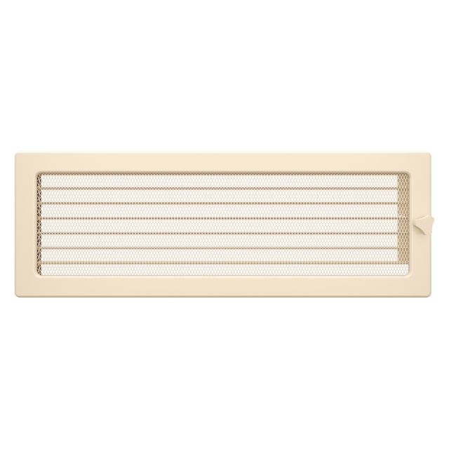 Fireplace ventilation grille SAVEN 17x49 cream with blinds