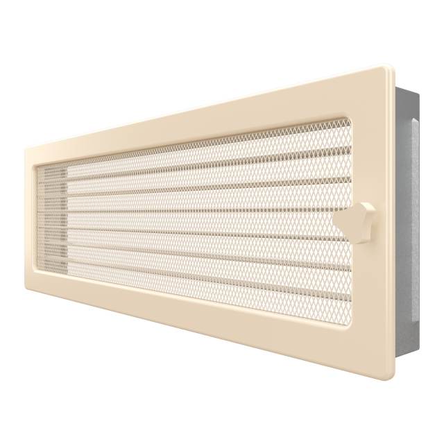 Fireplace ventilation grille SAVEN 17x49 cream with blinds. Photo 2