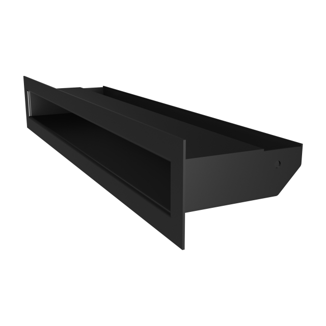Fireplace ventilation grille SAVEN Loft 60x400 black. Photo 2