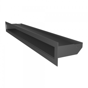 Fireplace ventilation grille SAVEN Loft 60x600 graphite. Photo 2