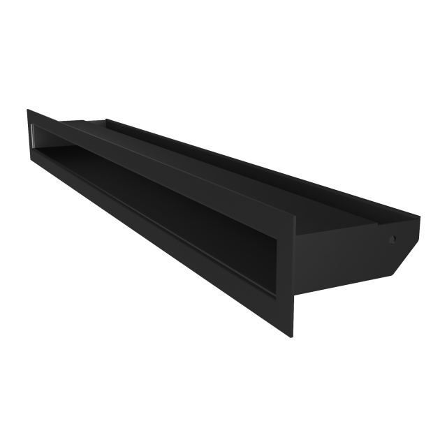 Fireplace ventilation grille SAVEN Loft 60x600 black. Photo 2