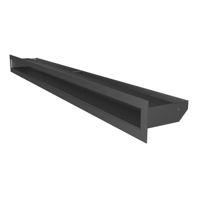 Fireplace ventilation grille SAVEN Loft 60x800 graphite. Photo 2
