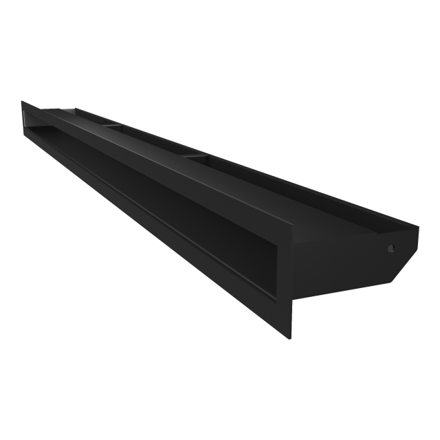 Fireplace ventilation grille SAVEN Loft 60x1000 black. Photo 2