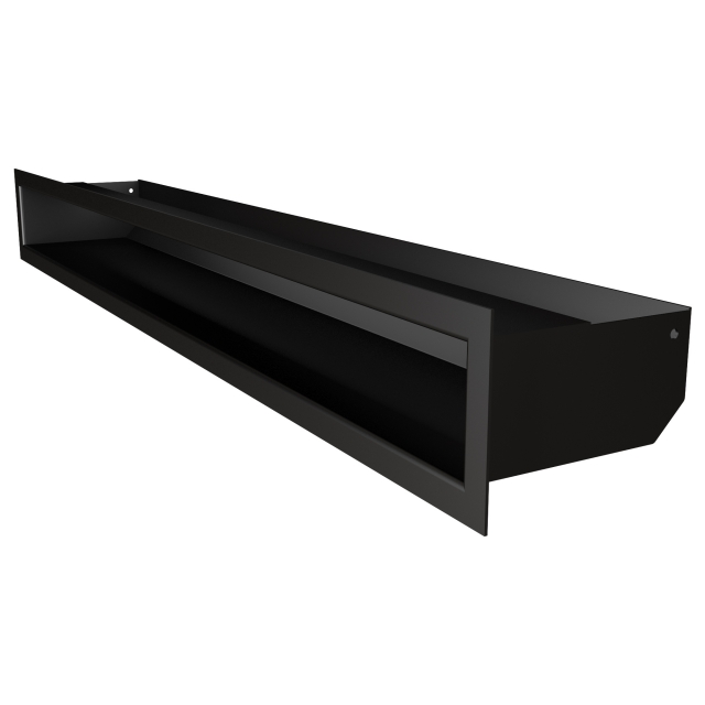 Fireplace ventilation grille SAVEN Loft 90x800 black. Photo 2