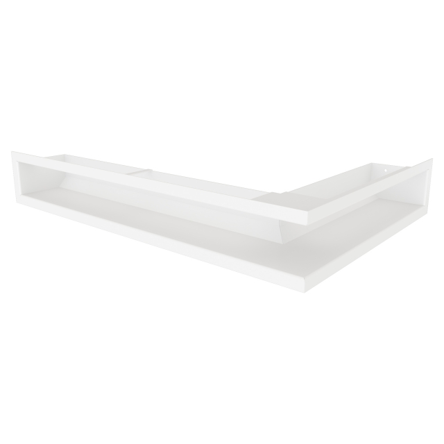 Fireplace ventilation grille 90x400x600 SAVEN Loft Angle left angle white