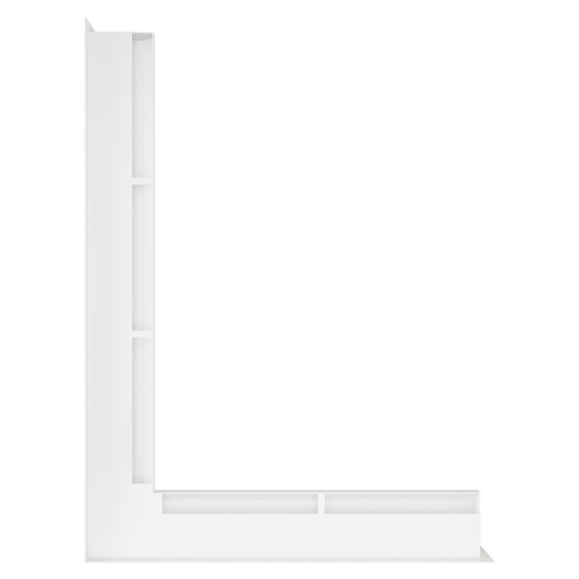 Fireplace ventilation grille 60x600x800 SAVEN Loft Angle white. Photo 2