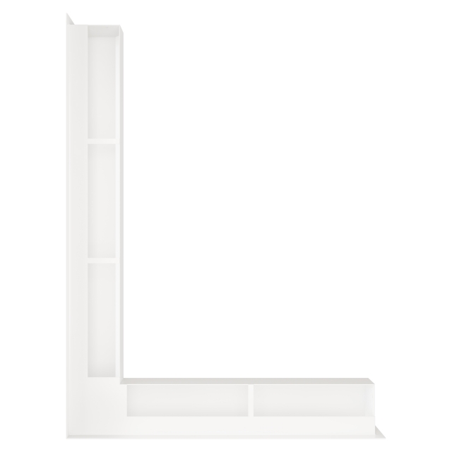 Fireplace ventilation grille 90x600x800 SAVEN Loft Angle white. Photo 2