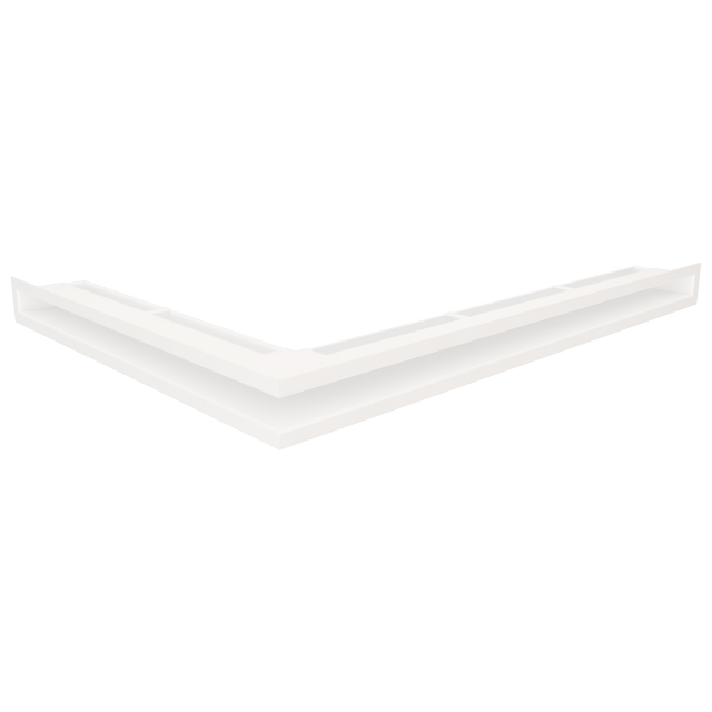 Fireplace ventilation grille 60x800x600 SAVEN Loft Angle white