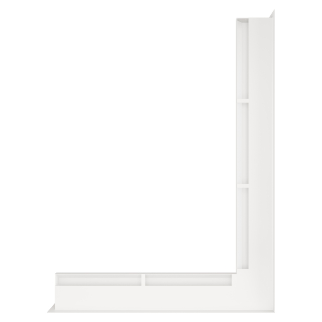 Fireplace ventilation grille 60x800x600 SAVEN Loft Angle white. Photo 2
