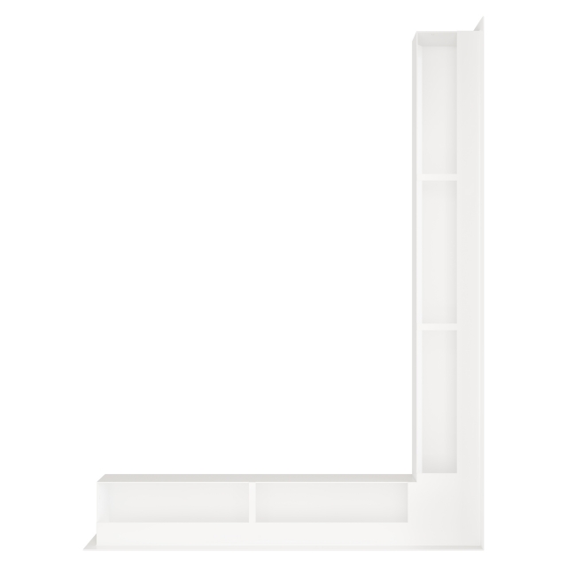 Fireplace ventilation grille 90x800x600 SAVEN Loft Angle white. Photo 2