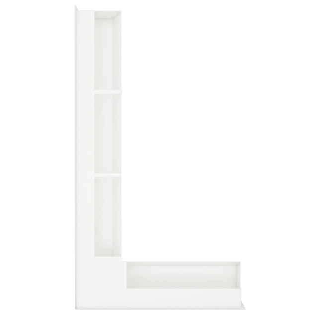 Fireplace ventilation grille 95x450x800 SAVEN Loft Angle white. Photo 4