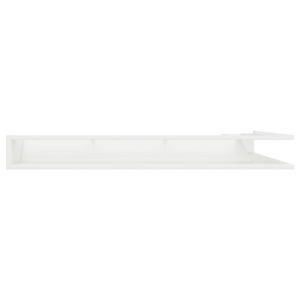 Fireplace ventilation grille 95x450x800 SAVEN Loft Angle white. Photo 2