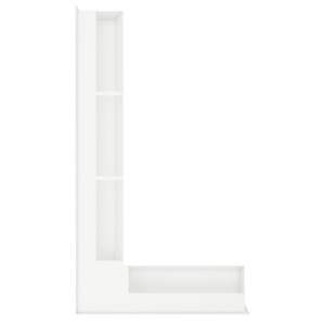 Fireplace ventilation grille 95x450x800 SAVEN Loft Angle white. Photo 4
