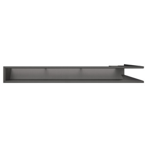 Fireplace ventilation grille 95x450x800 SAVEN Loft Angle graphite. Photo 2