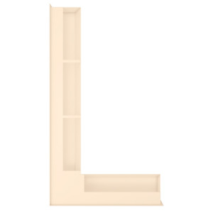 Fireplace ventilation grille 95x450x800 SAVEN Loft Angle cream. Photo 4