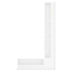 Fireplace ventilation grille 95x800x450 SAVEN Loft Angle white. Photo 4