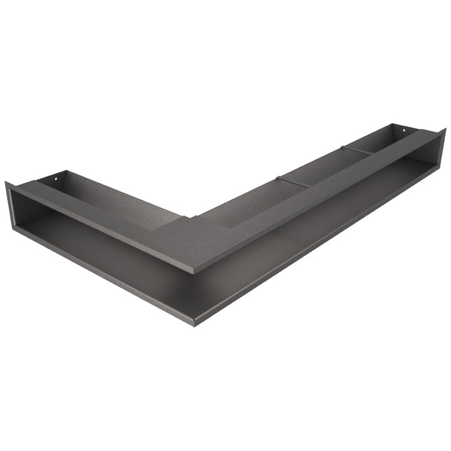 Fireplace ventilation grille 95x800x450 SAVEN Loft Angle graphite