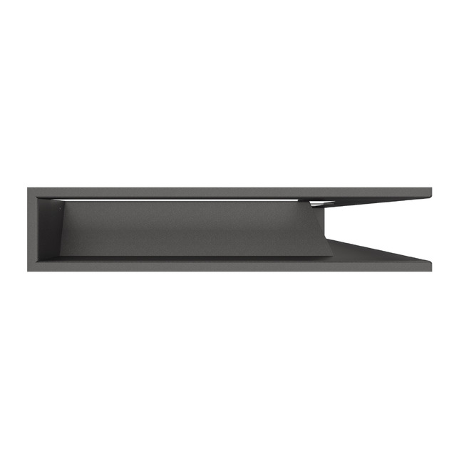 Fireplace ventilation grille 95x800x450 SAVEN Loft Angle graphite. Photo 2