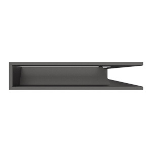 Fireplace ventilation grille 95x800x450 SAVEN Loft Angle graphite. Photo 2