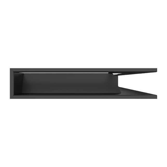 Fireplace ventilation grille 95x800x450 SAVEN Loft Angle black. Photo 3